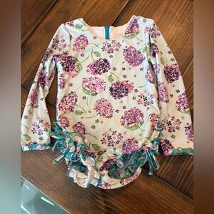 Floral Long-Sleeve Swimsuit